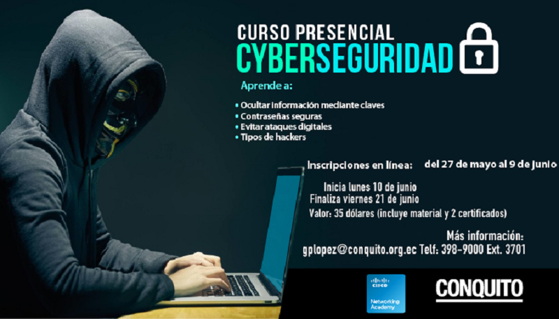 Se dictará un curso de ciberseguridad