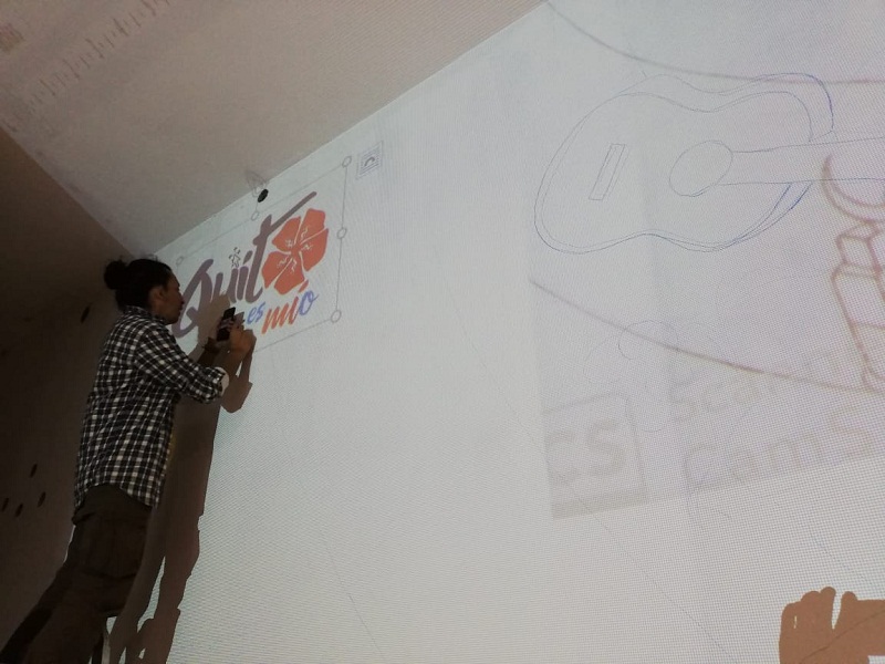 Murales artísticos por la inclusión en el Terminal Quitumbe y Yaguachi