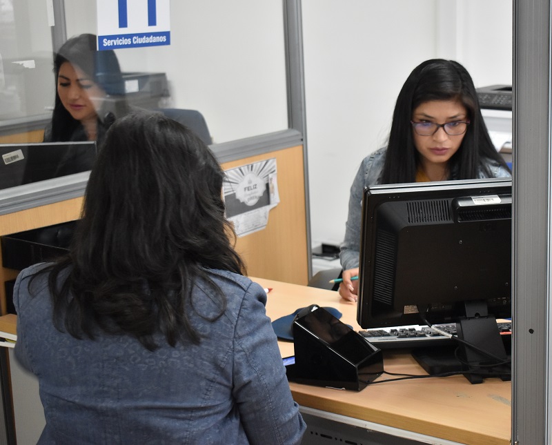 Apoyo de servicio del Registro de la Propiedad a usuarios