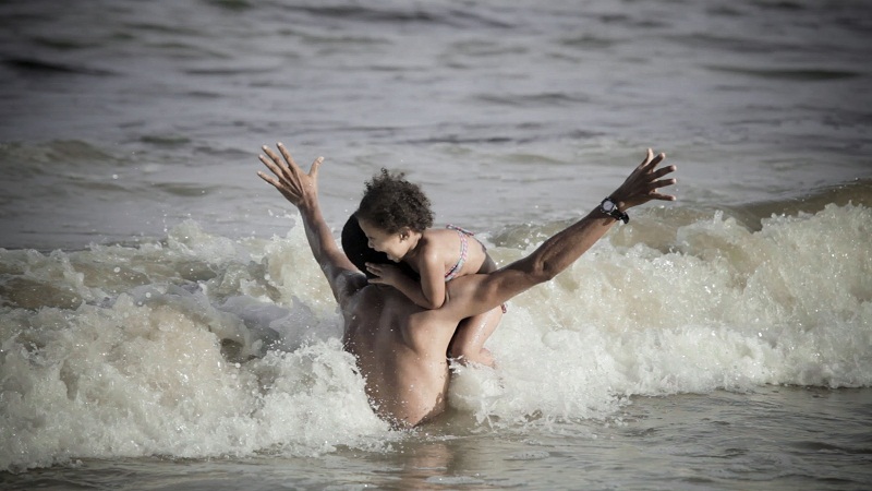 Ebb an Flow Rodrigo on the sea