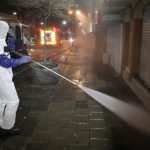 Desinfección Mercado Las Cuadras y calle J