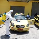Desinfección unidades de transporte comercial