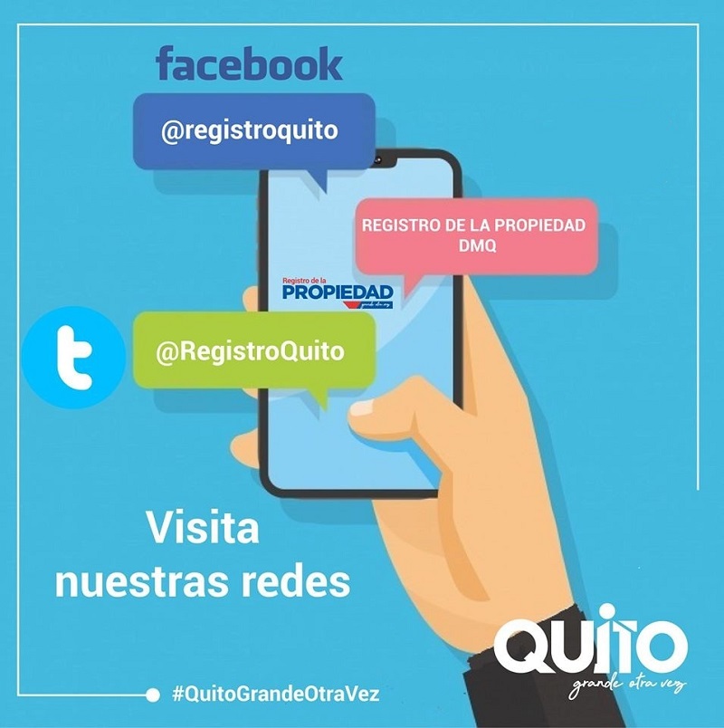 Registro de la Propiedad atiende diferentes redes sociales