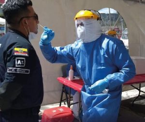 Toma de pruebas PCR a CBQ