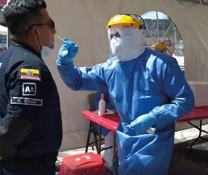 Toma de pruebas PCR a CBQ