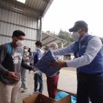 Entrega de trajes de bioseguridad