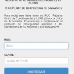 Normativa plan piloto gimnasios