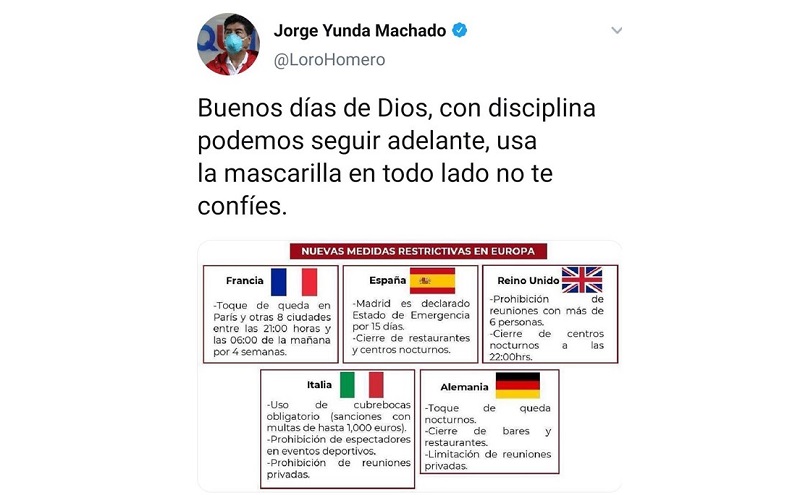 Alcalde insta a cuidarse