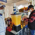 Muestras de alimento parque La Carolina