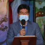 Condecoración 150 años de vida escuela San Carlos