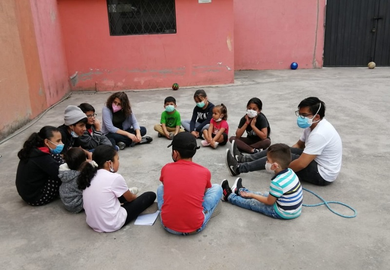 Niños del barrio La Cristianía