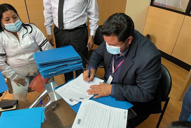 Firma de convenio ACDC y comerciantes autónomos