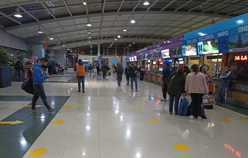 Terminales de Quito por feriado de Carnaval