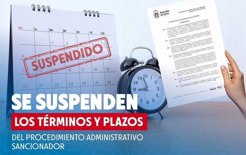 Suspendido términos y plazos del procedimiento administrativo sancionador AMC