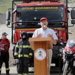 Primera piedra estación de bomberos Perucho