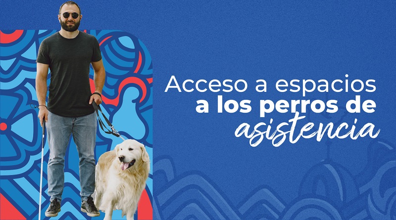 Espacios para perros de asistencia