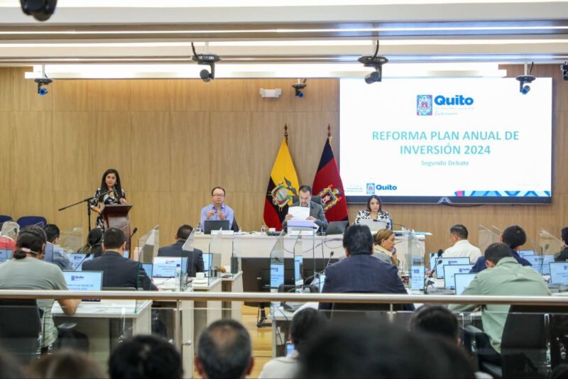 Concejo Metropolitano aprobó reforma presupuestaria para lo que resta de 2024